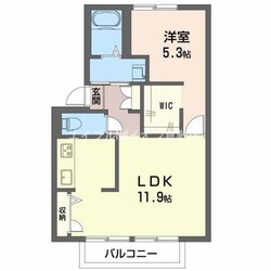 プレジール西元屋　B棟の物件間取画像